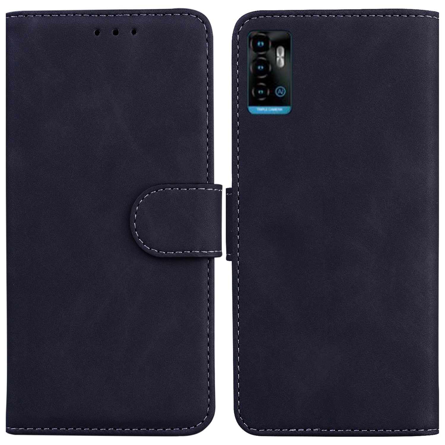 For ZTE Blade A72 Blade V40 Vita Solid Color PU Leather Flip Folio Cover Stand Wallet Magnetic Clasp Shockproof Phone Case For ZTE Blade A72 Blade V40 Vita Solid Color PU Leather Flip Folio Cover Stand Wallet Magnetic Clasp Shockproof Phone Case